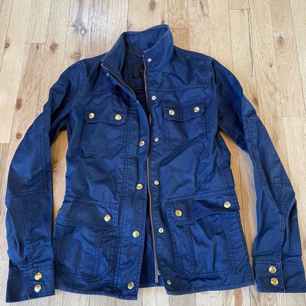 J. Crew oil cloth jacket